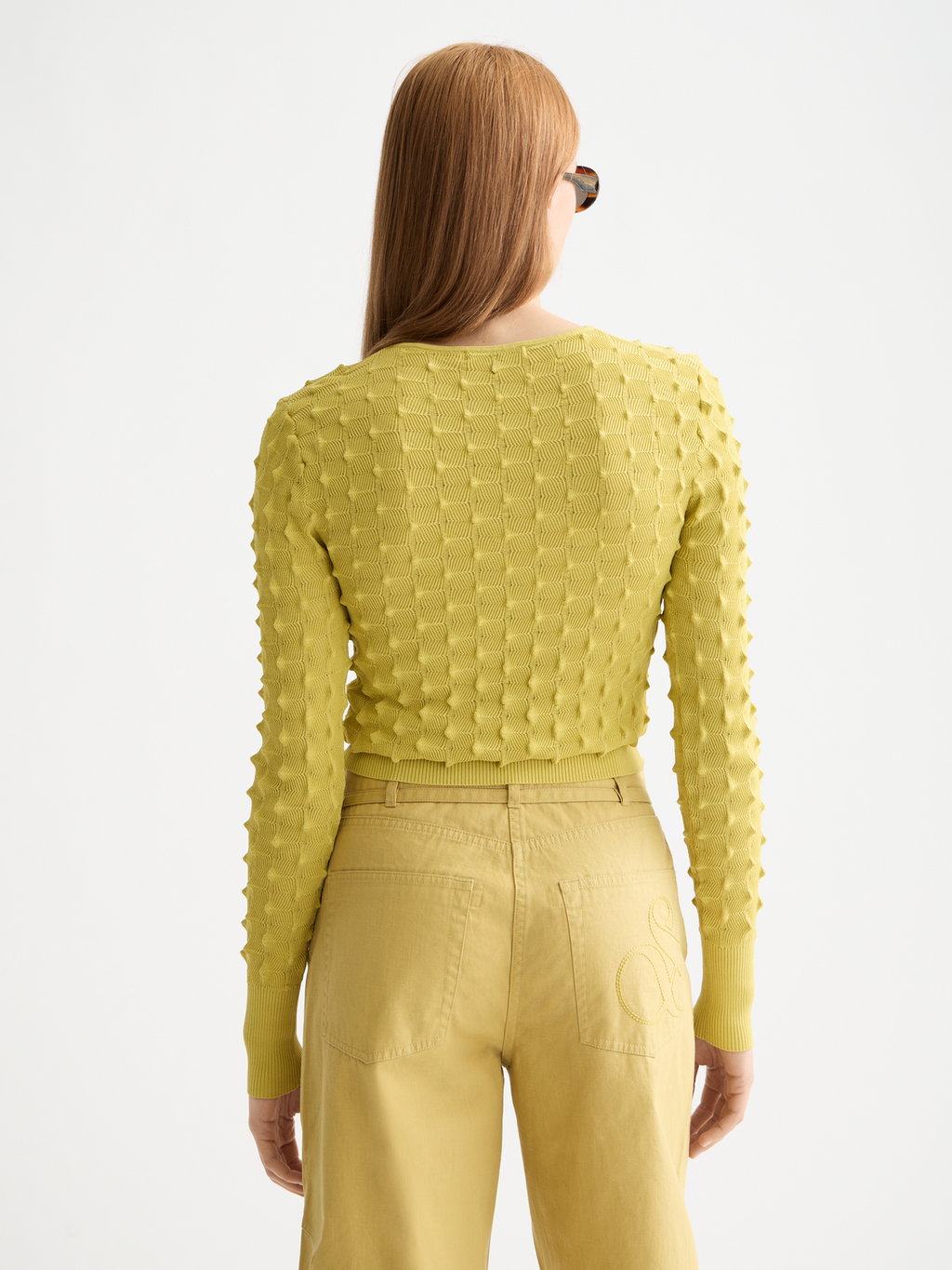 textured stitch pullover