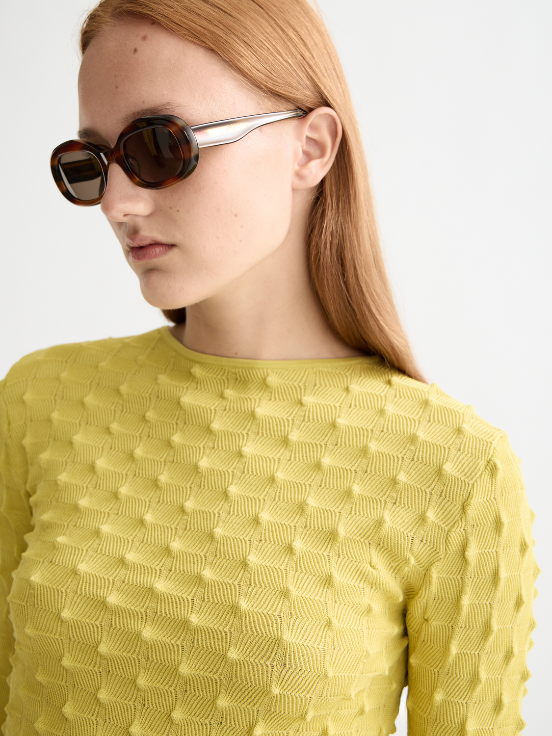 textured stitch pullover