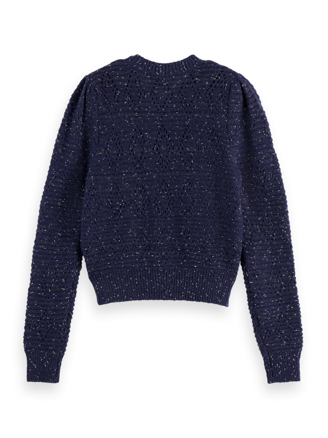 Metallic crew neck cardigan – Scotch & Soda Amsterdam