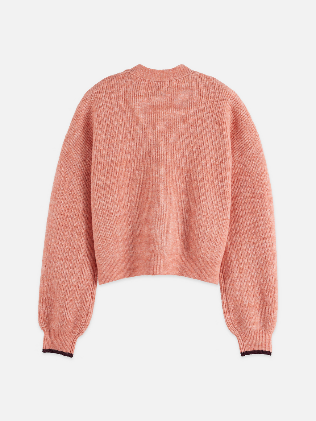 Fuzzy relaxed cardigan - CANYON CLAY MELANGE