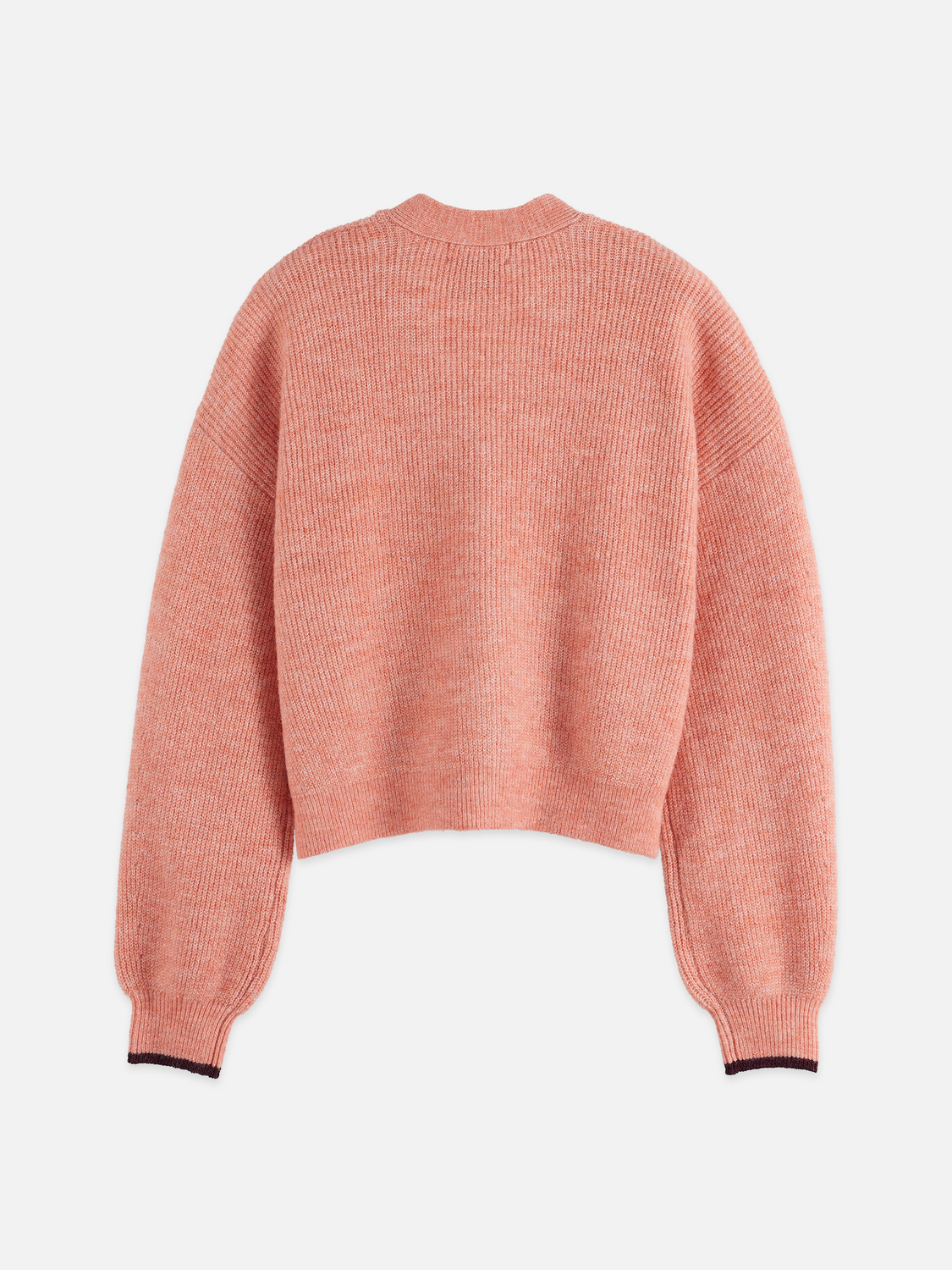 Fuzzy relaxed cardigan - CANYON CLAY MELANGE