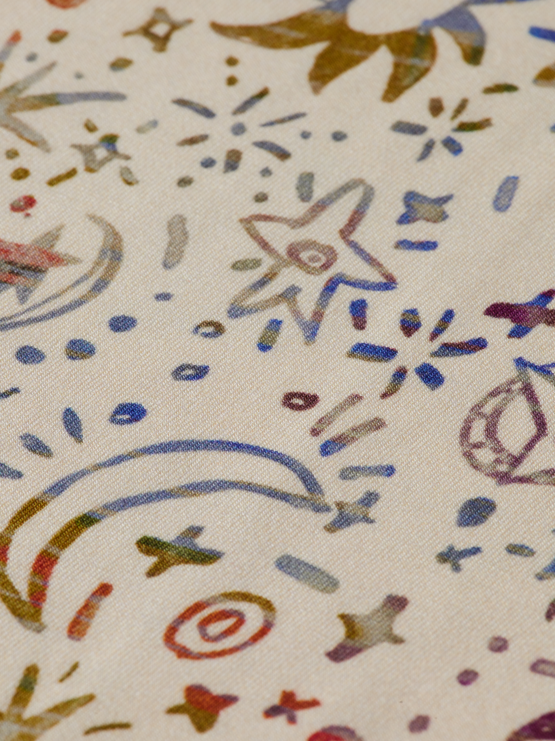 Printed long sleeve top