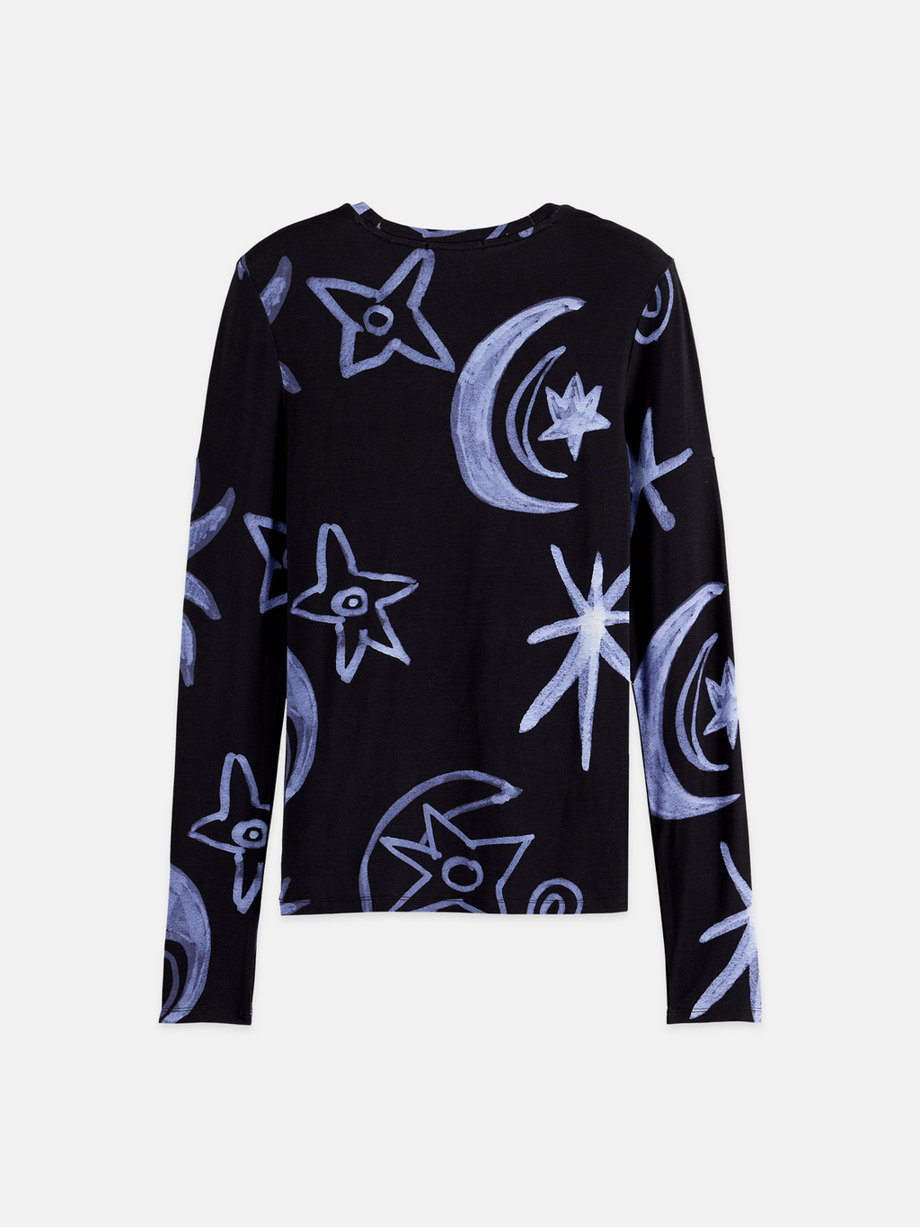Printed long sleeve top