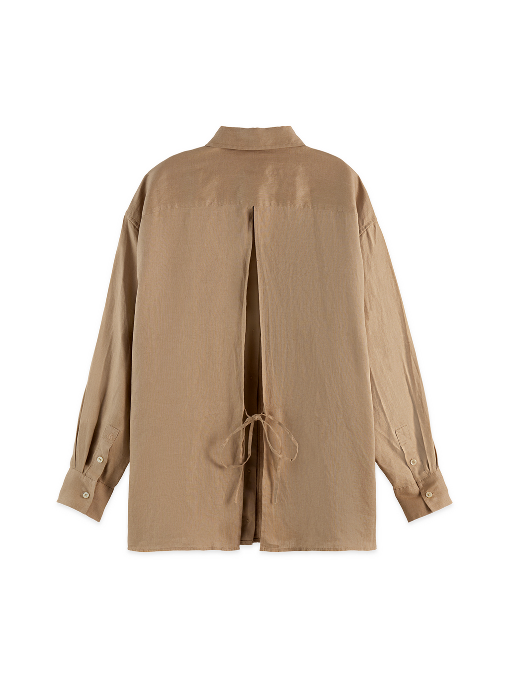 Linen back detail shirt