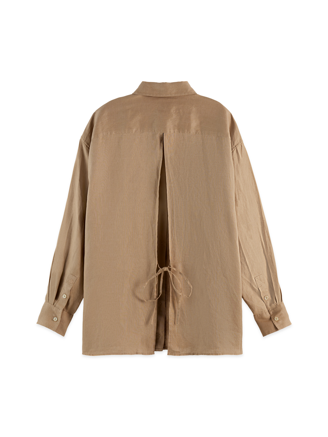 Linen back detail shirt