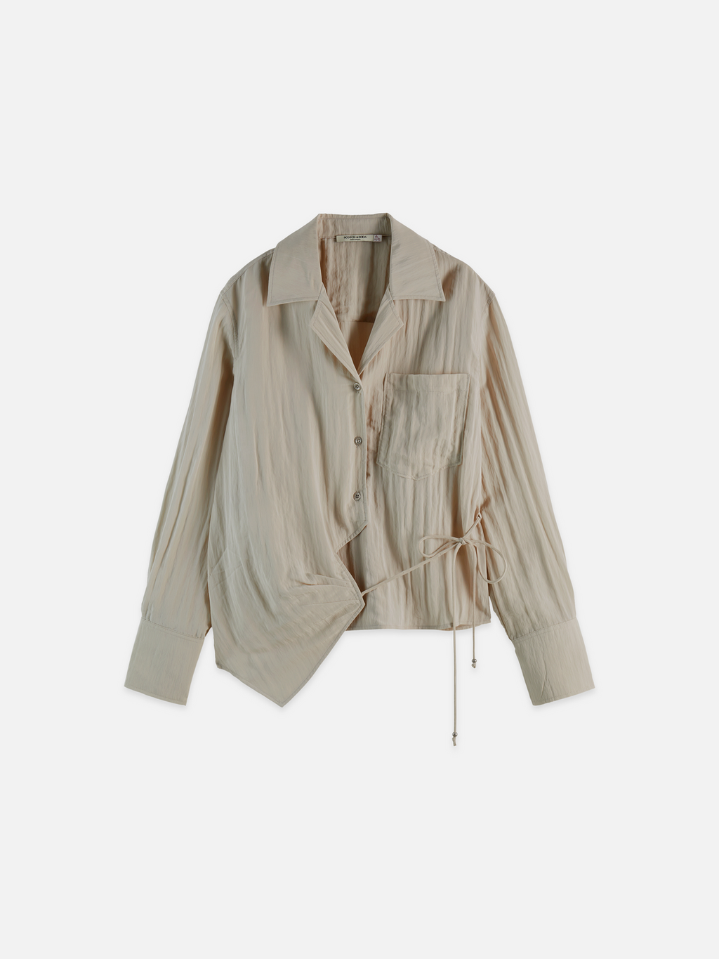 Long sleeved wrap shirt