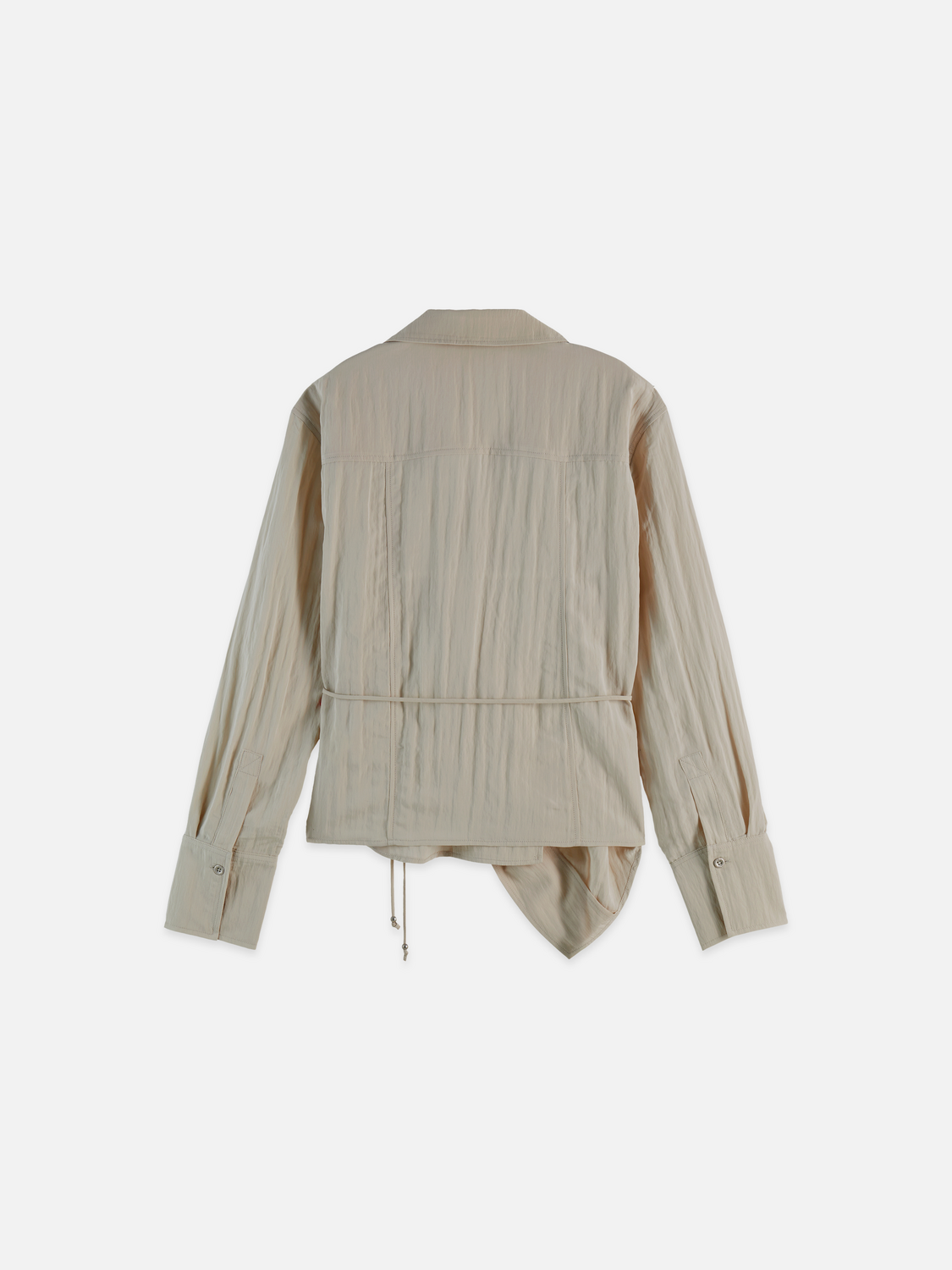 Long sleeved wrap shirt