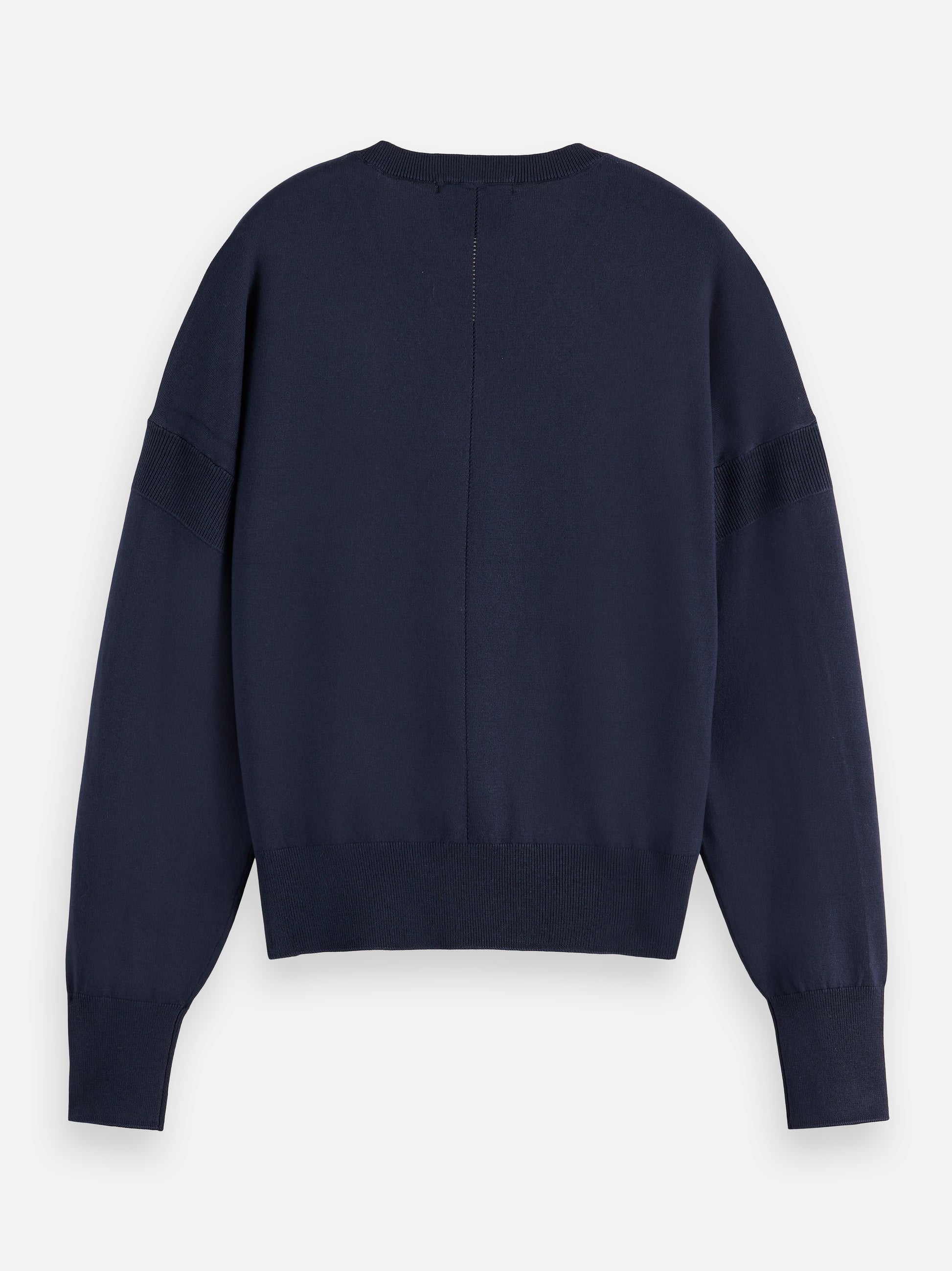 Essentials V-NECK RELAXED PULLOVER - NIGHT