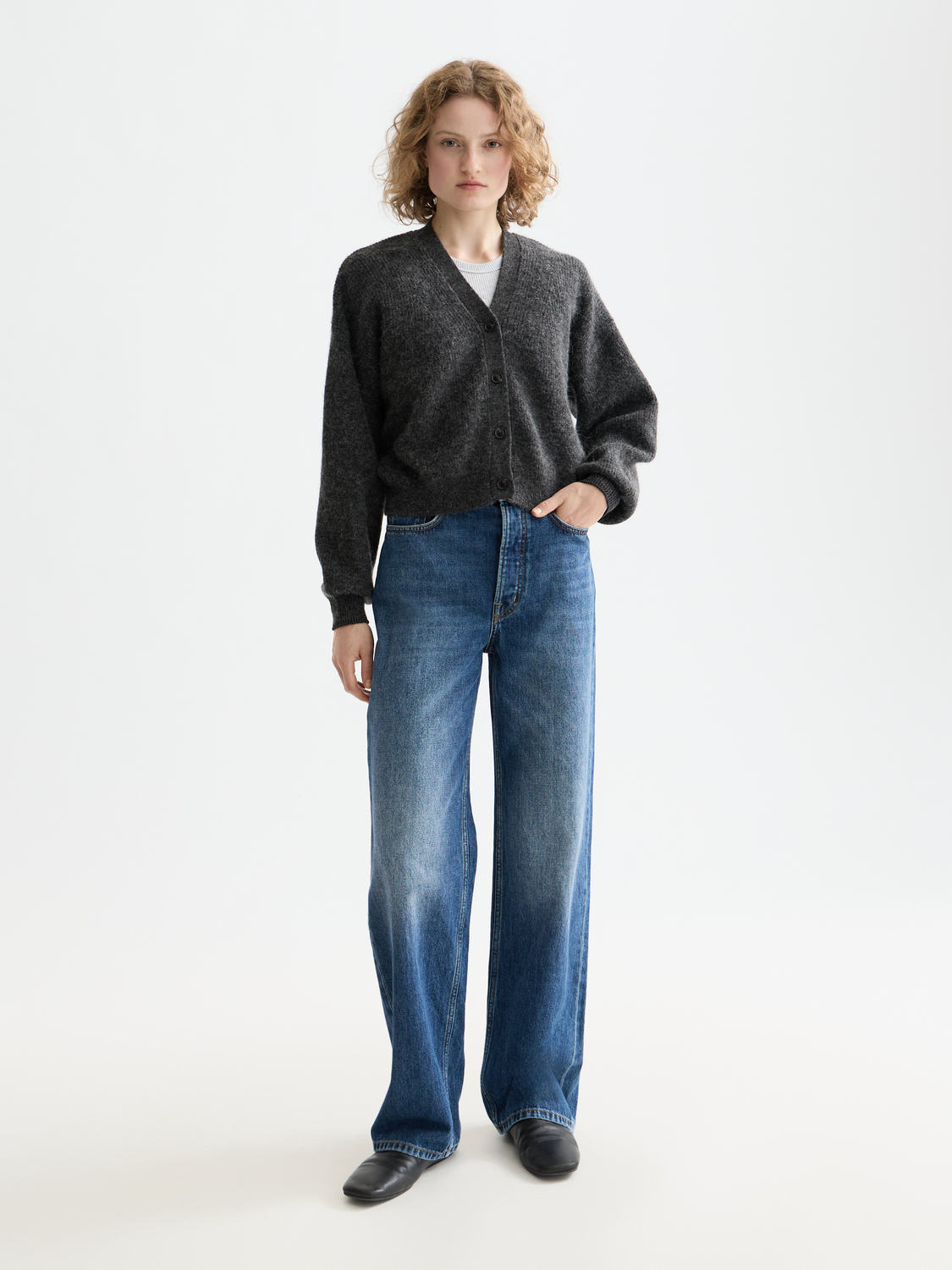 Essentials fuzzy relaxed cardigan – Scotch & Soda Amsterdam