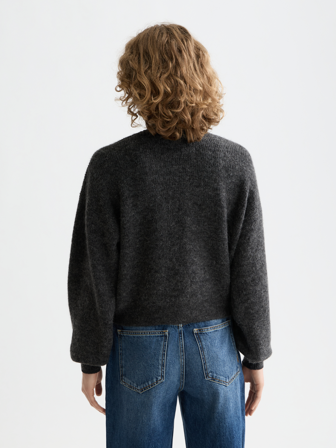 美品！SCOTCH&SODA ウール　厚手ハンドニット　セーター　ダークグレー Essentials fuzzy relaxed cardigan – Scotch & Soda Amsterdam