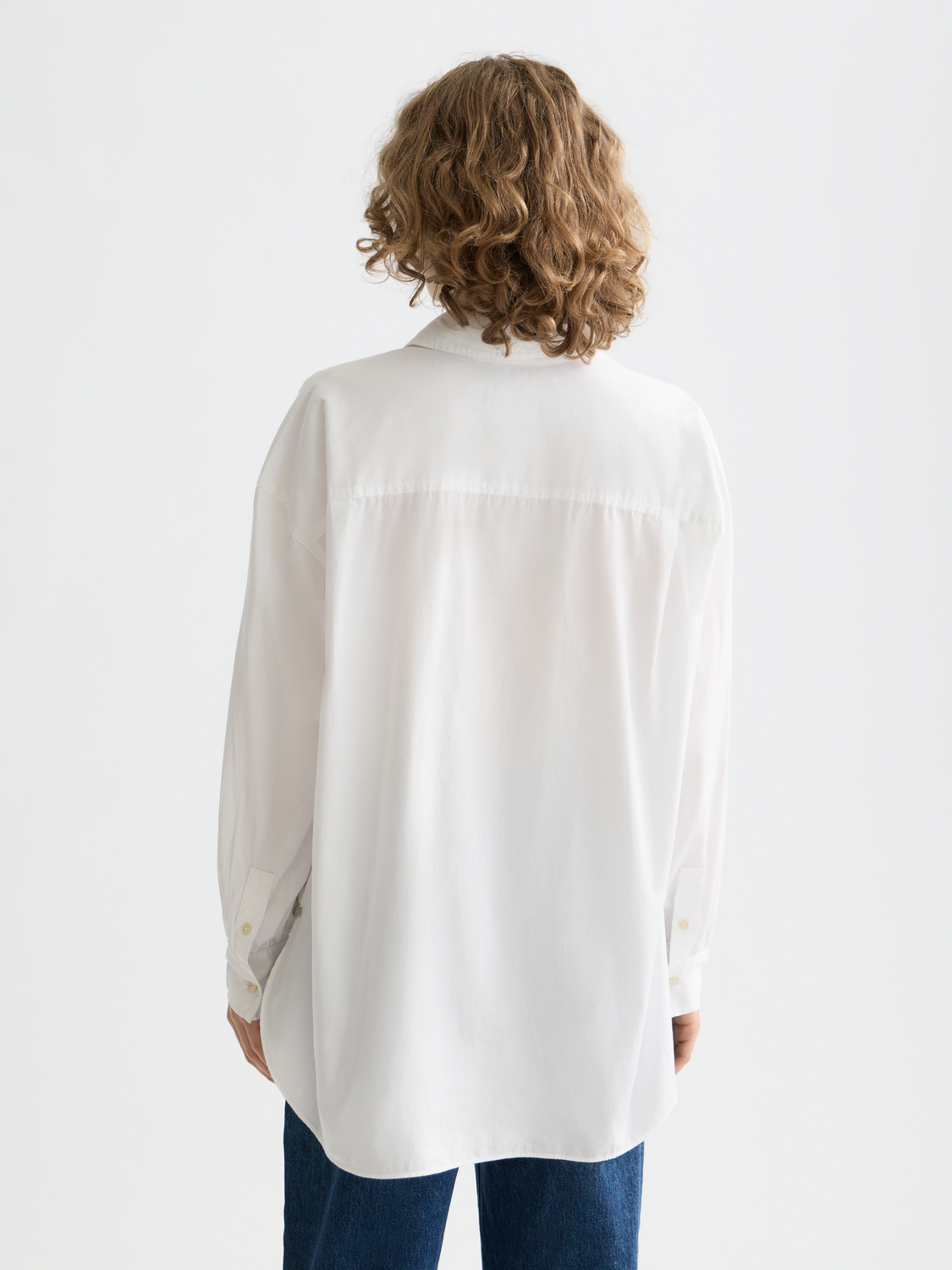 Essentials GIRLFRIEND POPLIN SHIRT - WHITE