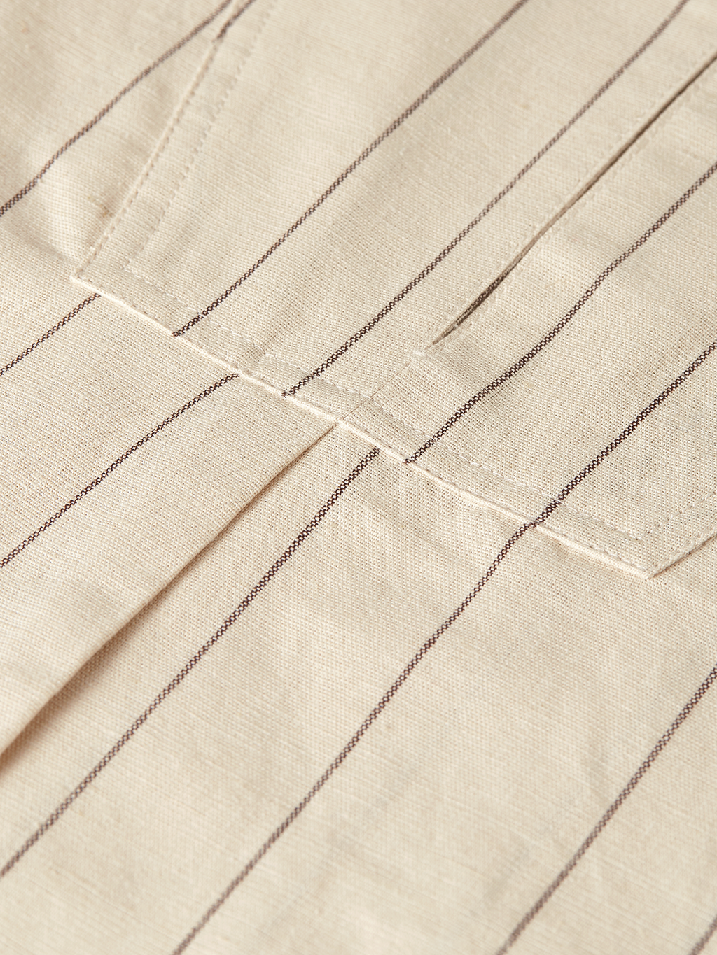 Cotton linen bib shirt