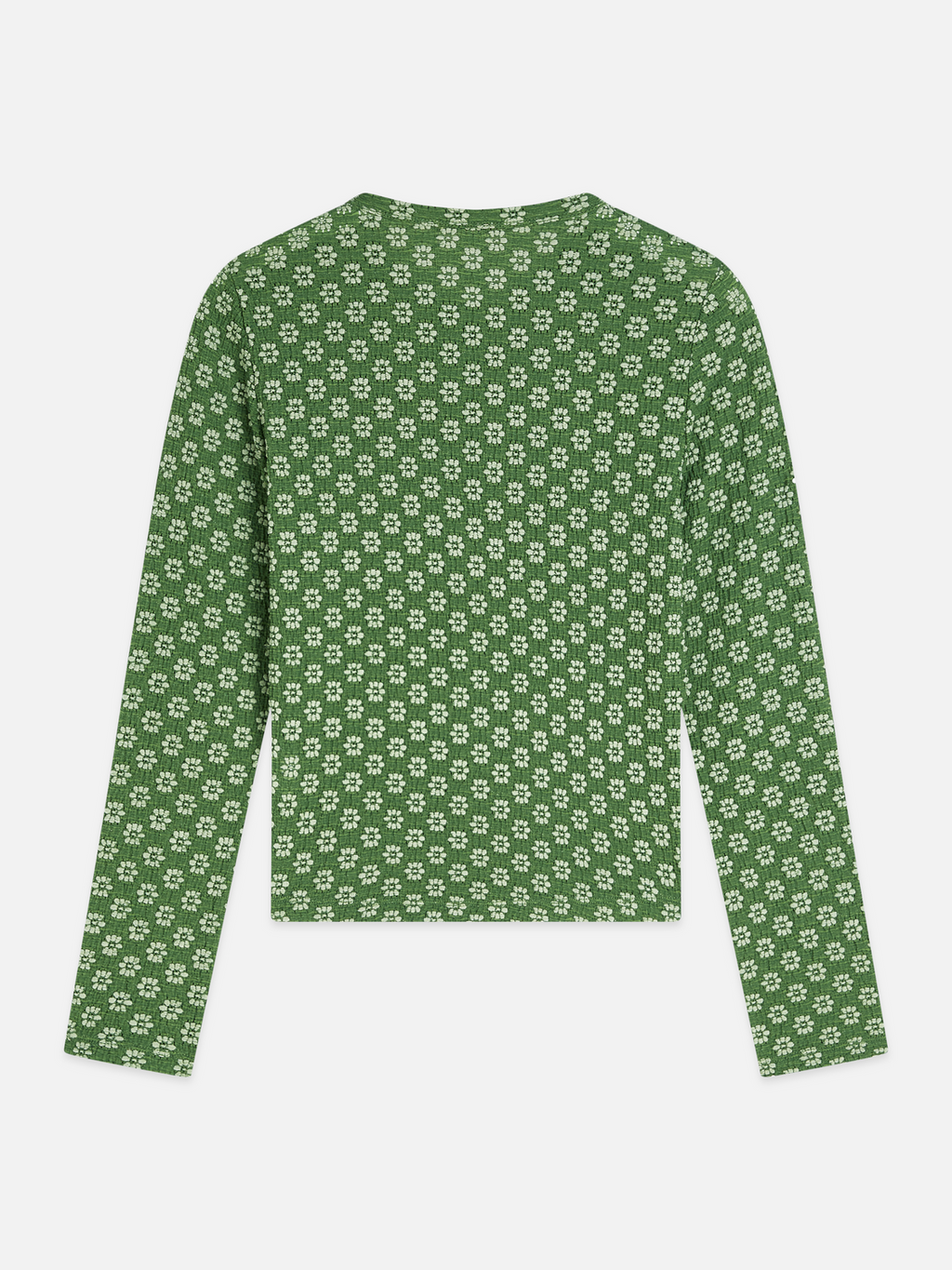 Structured button up long sleeve top