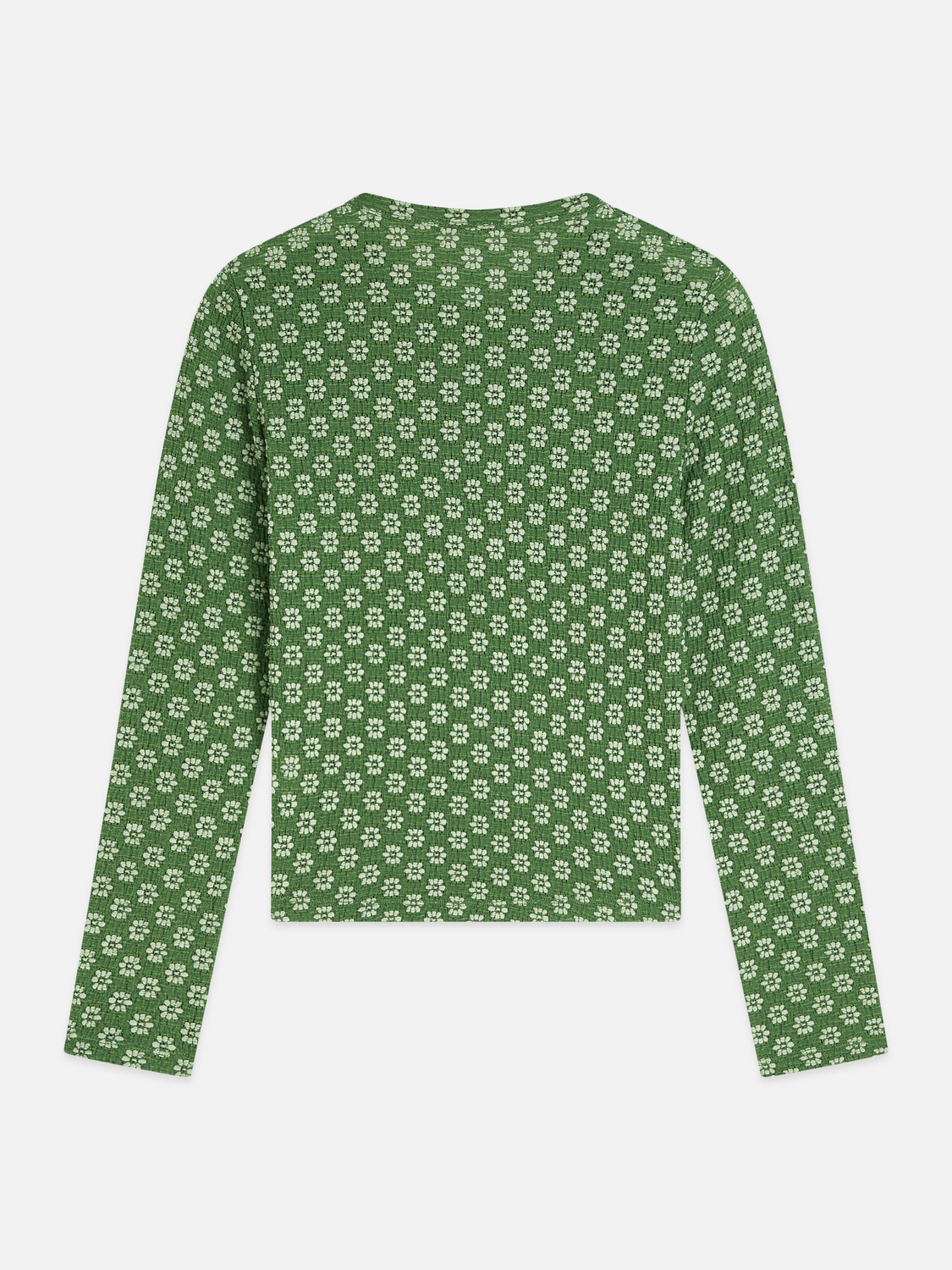 Structured button up long sleeve top