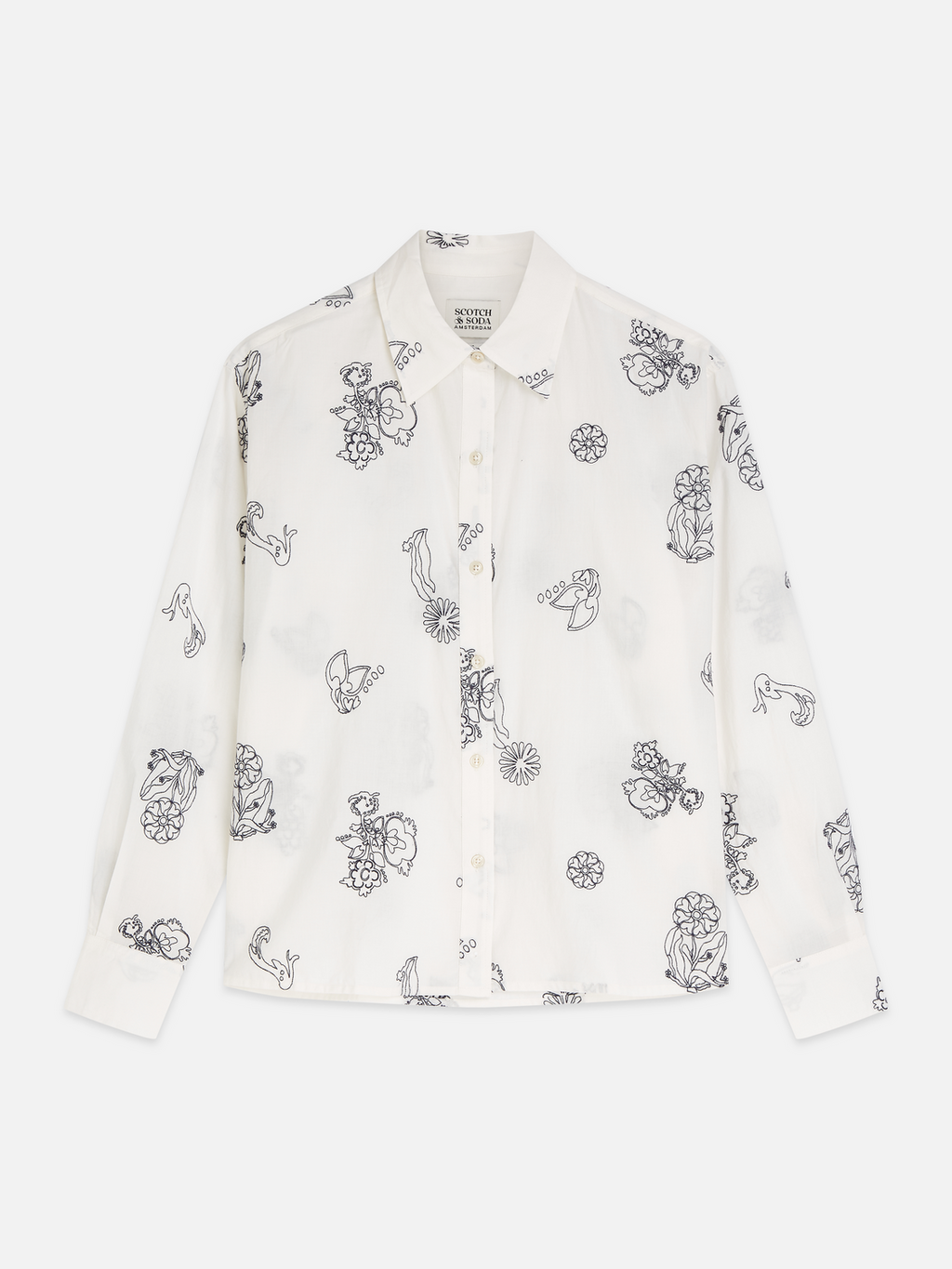 Embroidered relaxed shirt