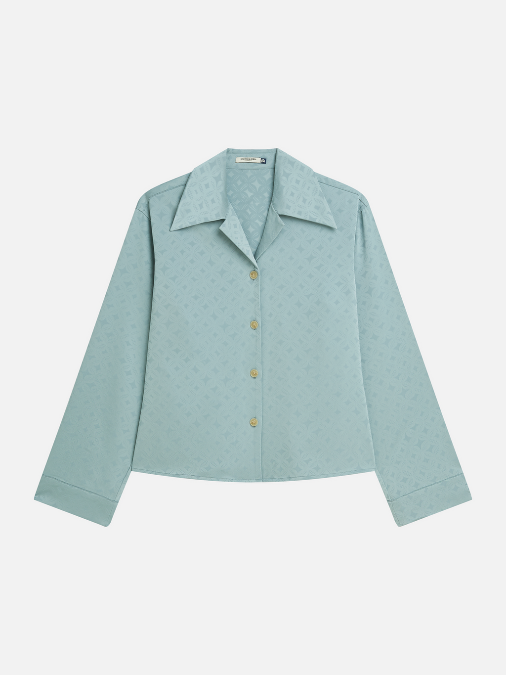 Jacquard long-sleeved shirt