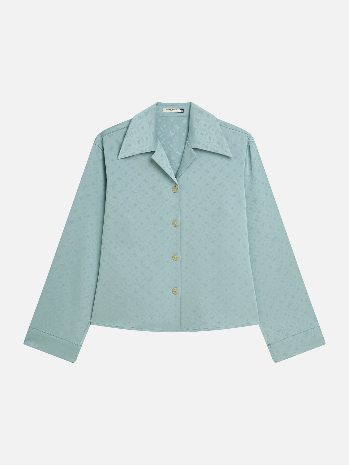 Jacquard long-sleeved shirt