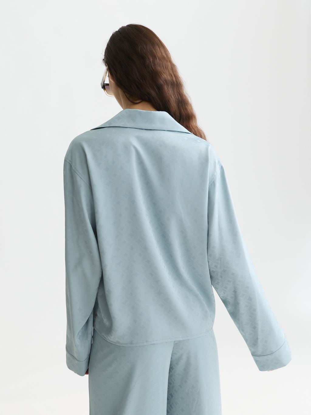 Jacquard long-sleeved shirt