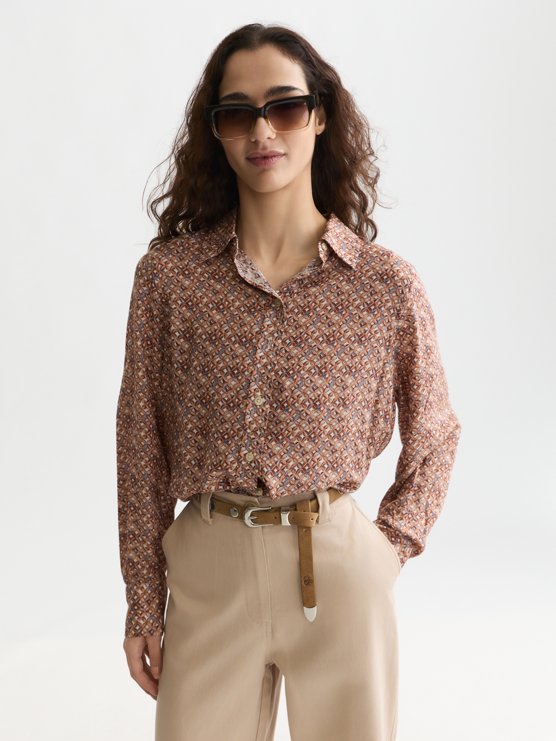 Printed relaxed shirt
