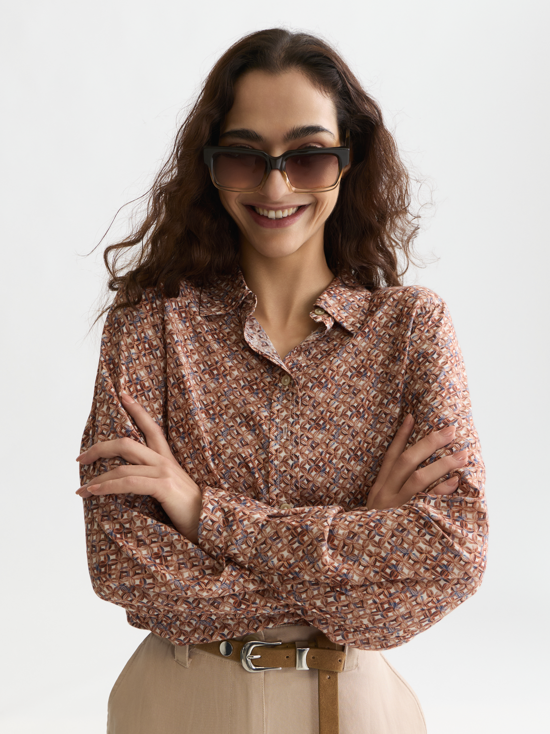 Printed relaxed shirt