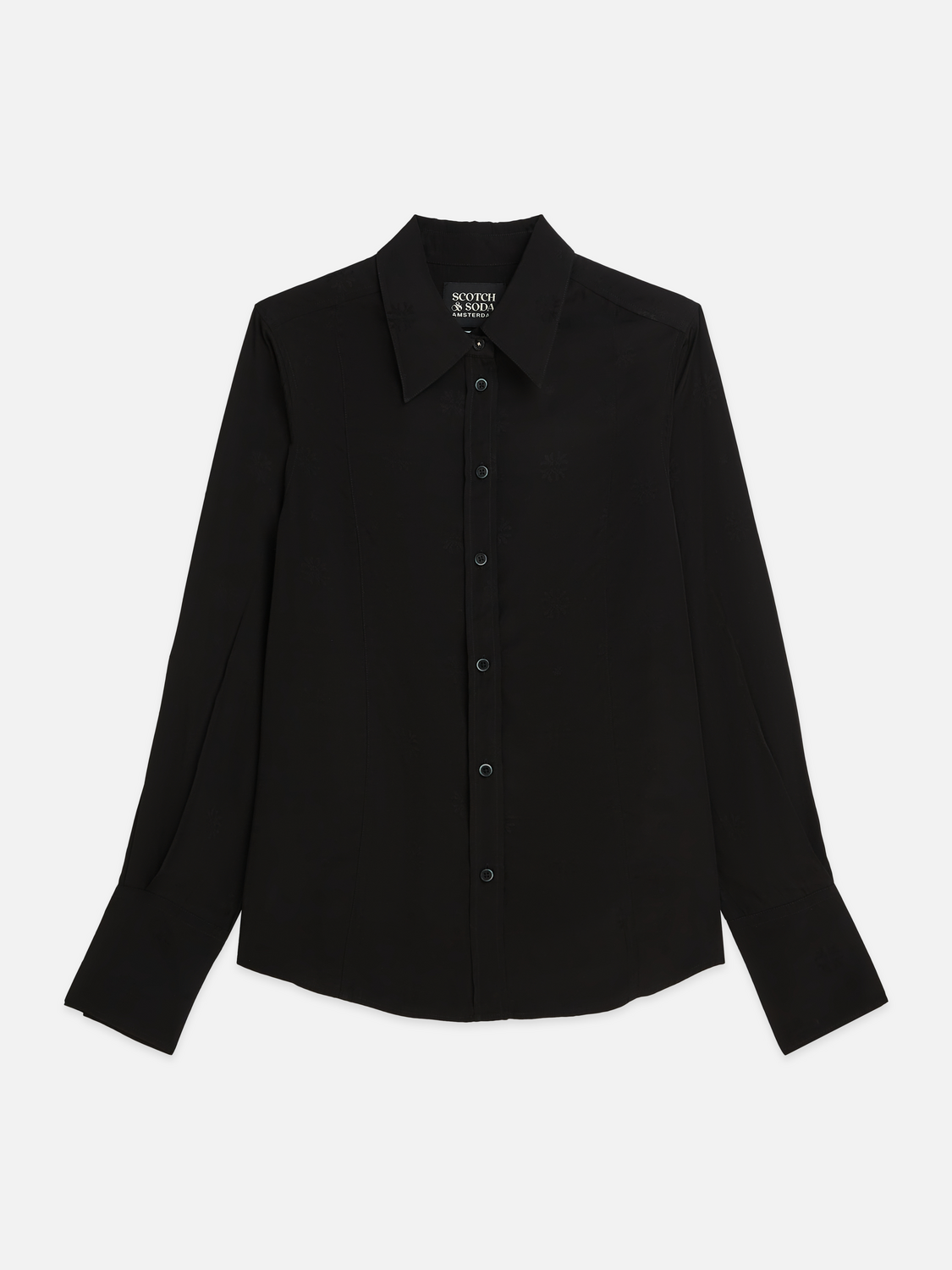 Jacquard tailored shirt