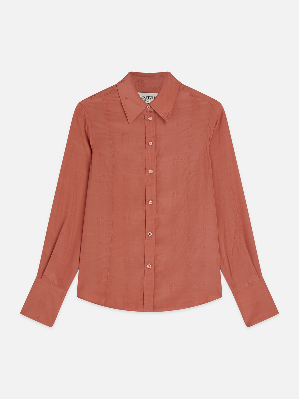 Jacquard tailored shirt