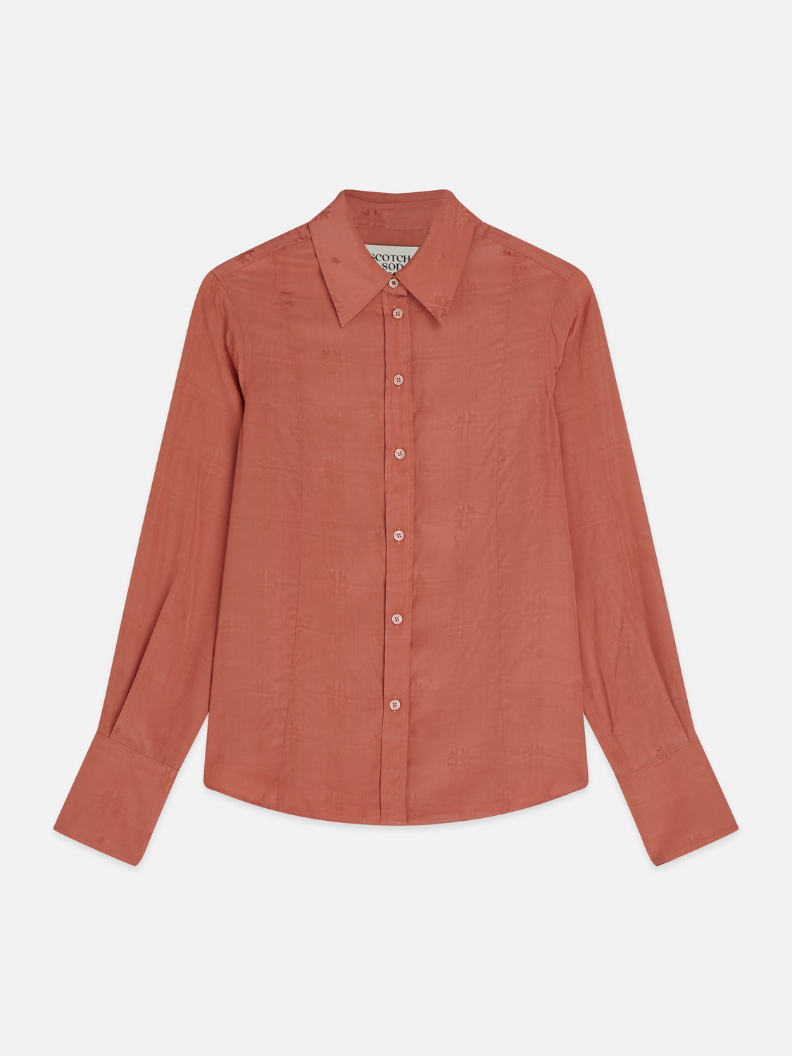 Jacquard tailored shirt
