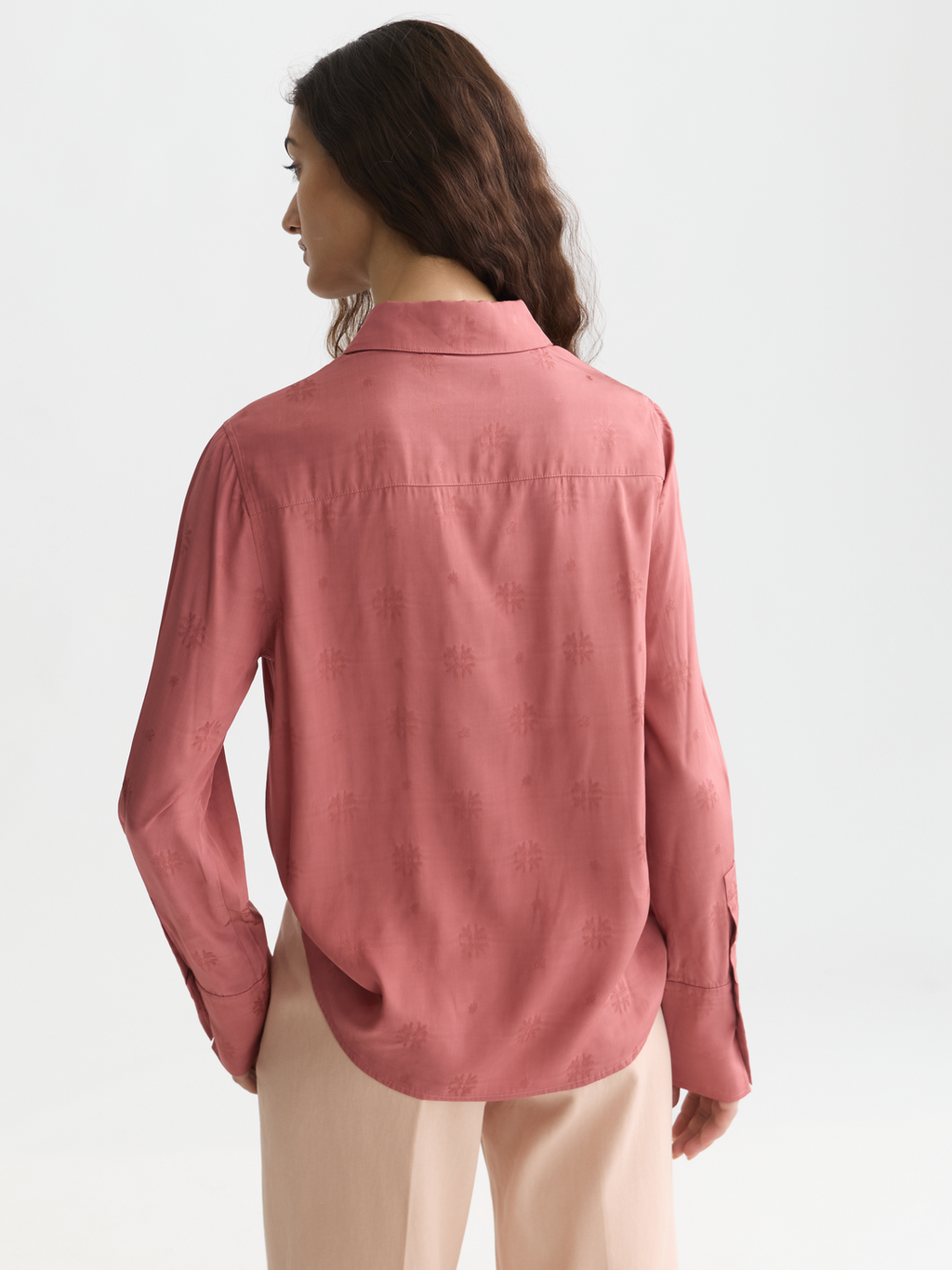 Jacquard tailored shirt
