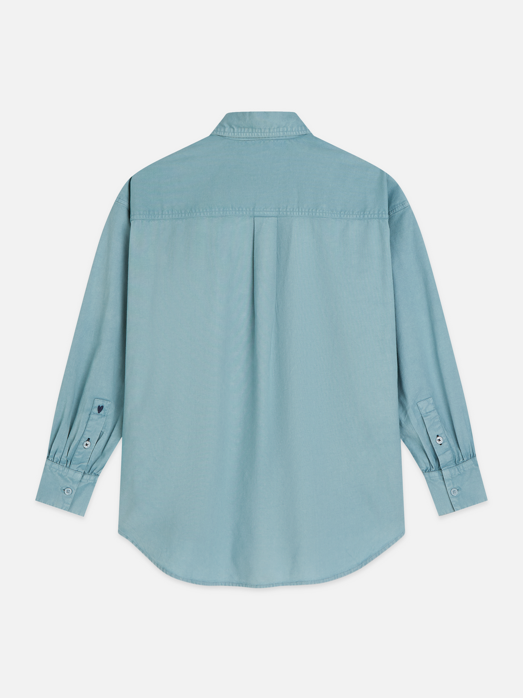 Garment-dyed oxford oversized shirt