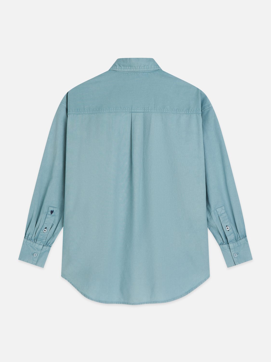 Garment-dyed oxford oversized shirt