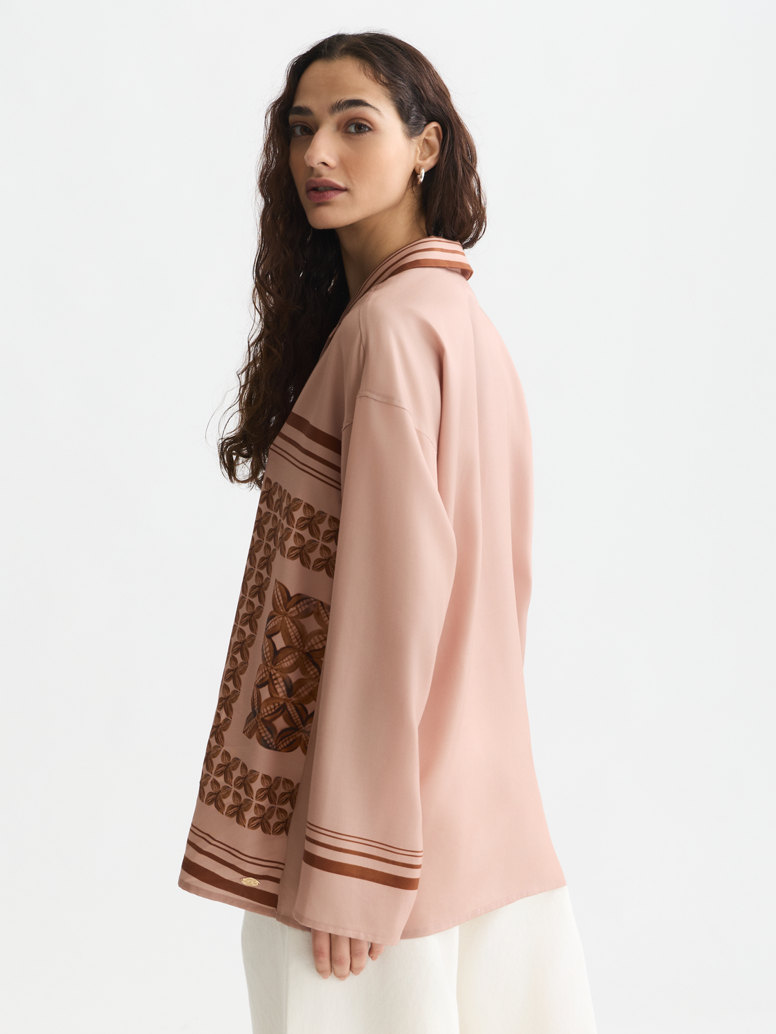 Placed print oversized shirt