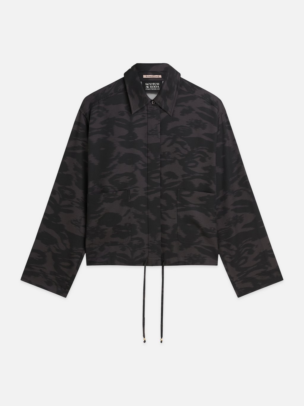 Printed Lyocell Utility Shirt