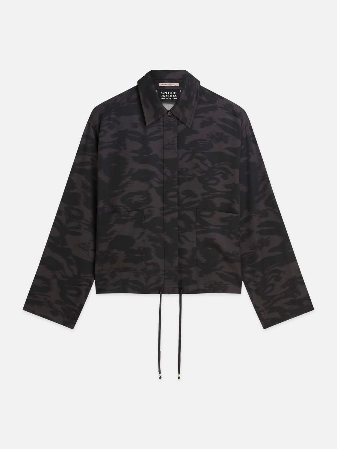Printed Lyocell Utility Shirt