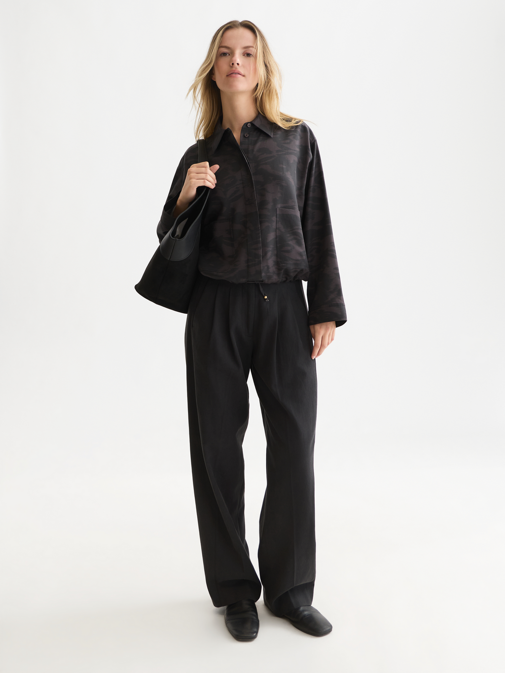 Printed Lyocell Utility Shirt