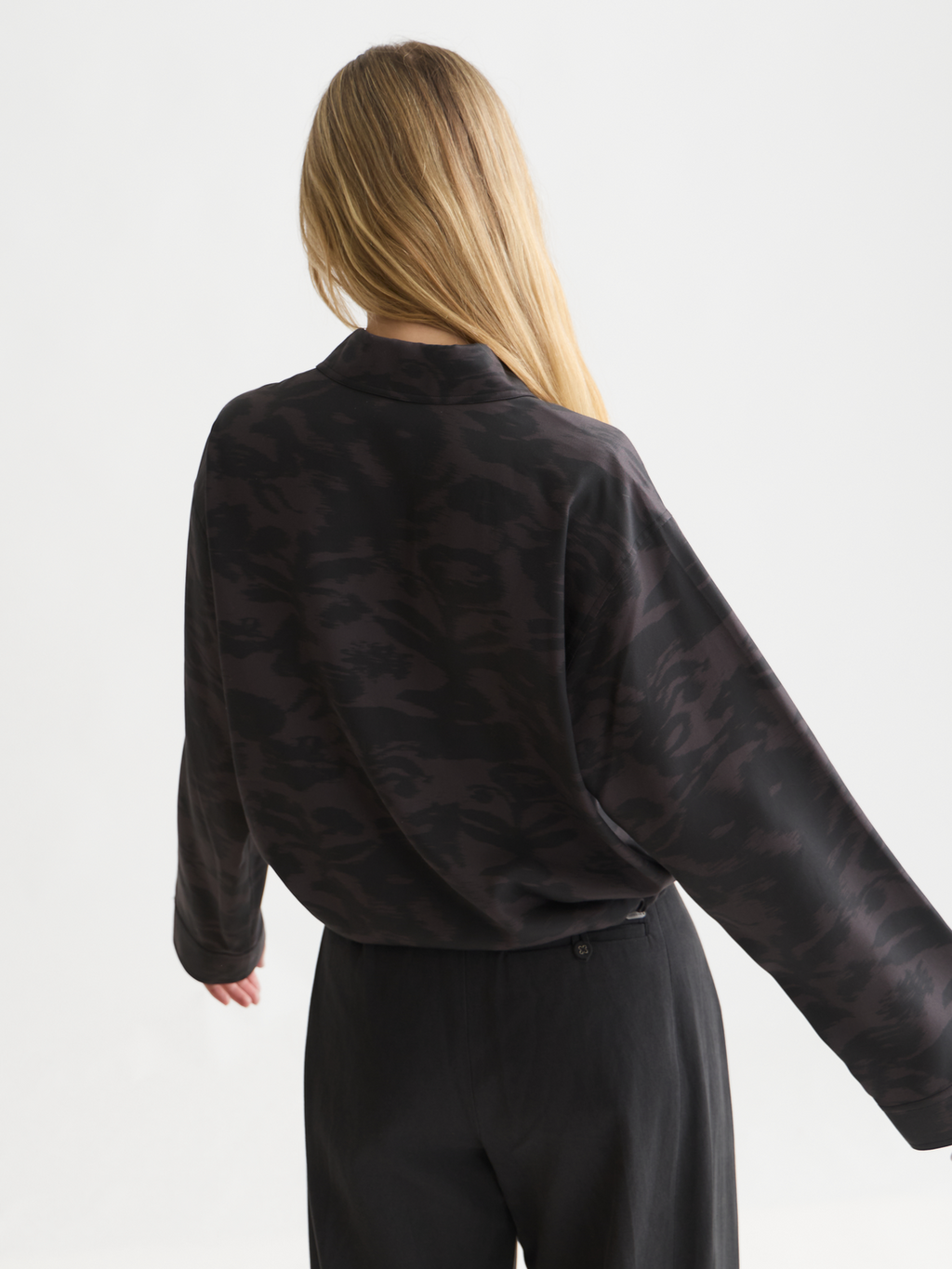 Printed Lyocell Utility Shirt