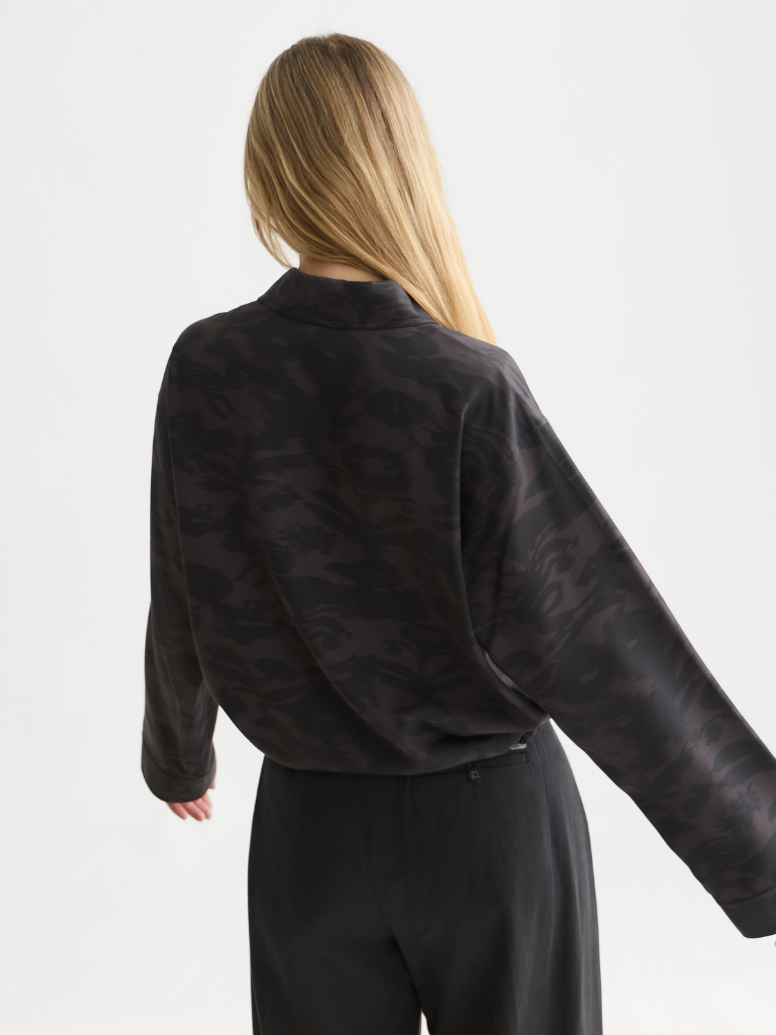 Printed Lyocell Utility Shirt