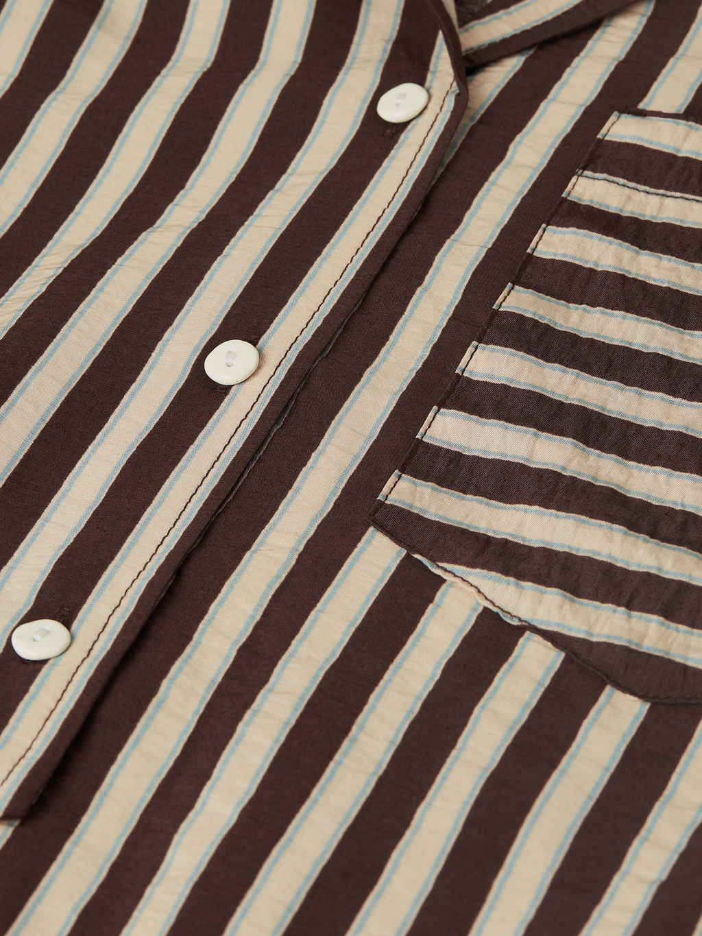 Striped wrap shirt