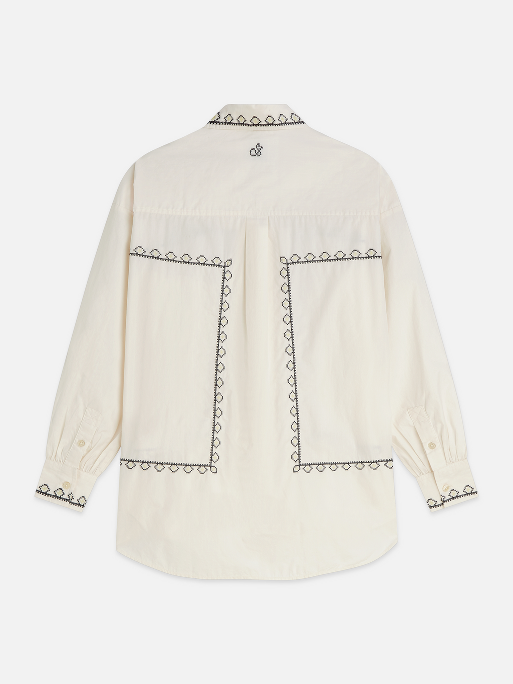 Embroidered oversized shirt