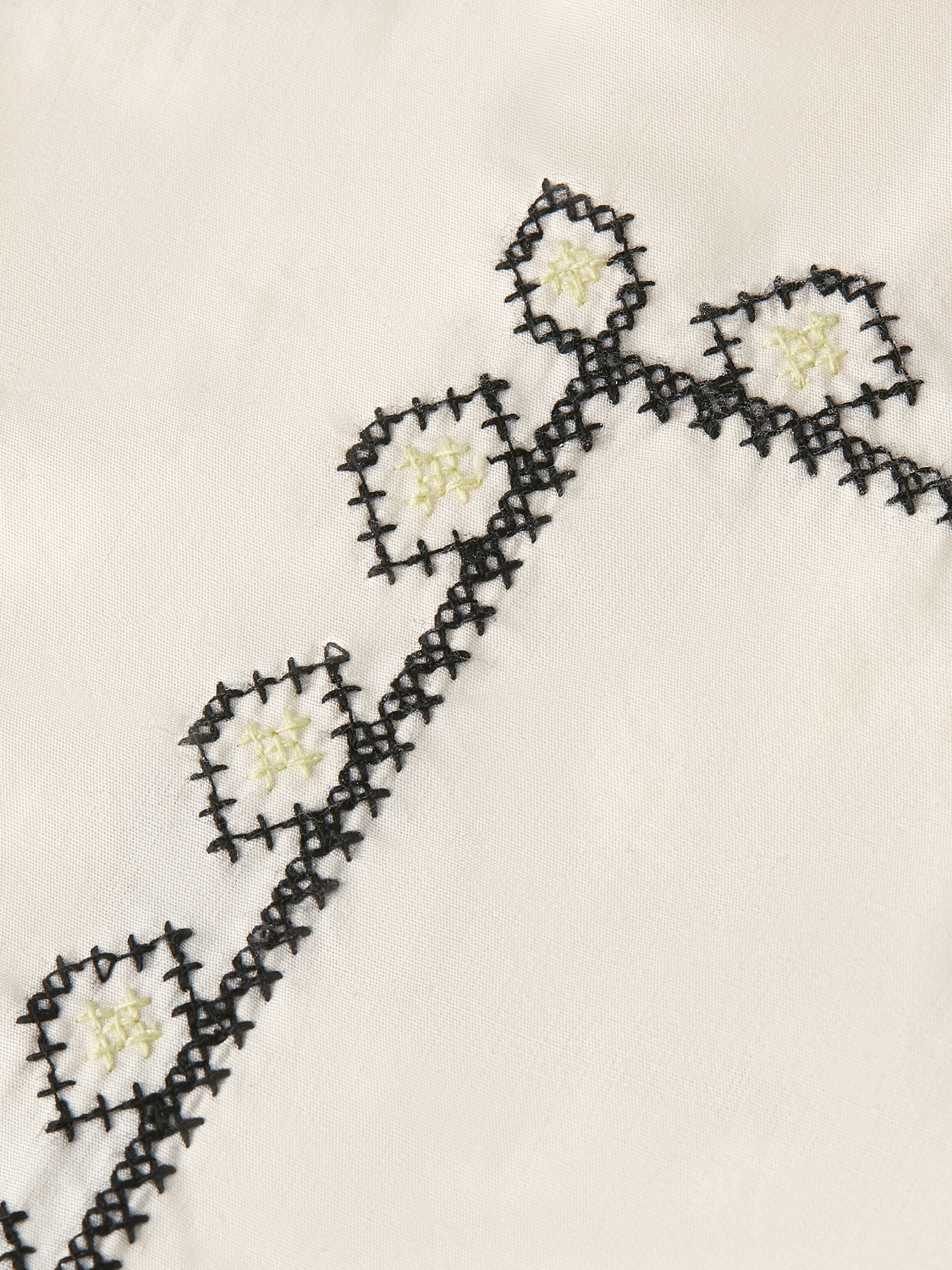Embroidered oversized shirt