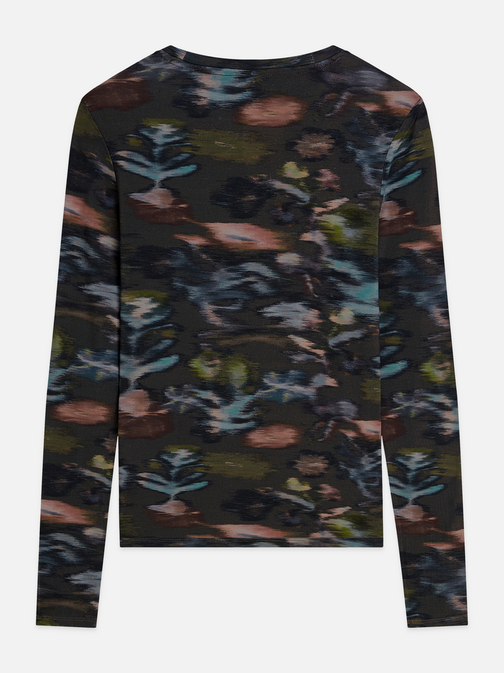 Printed long sleeve top