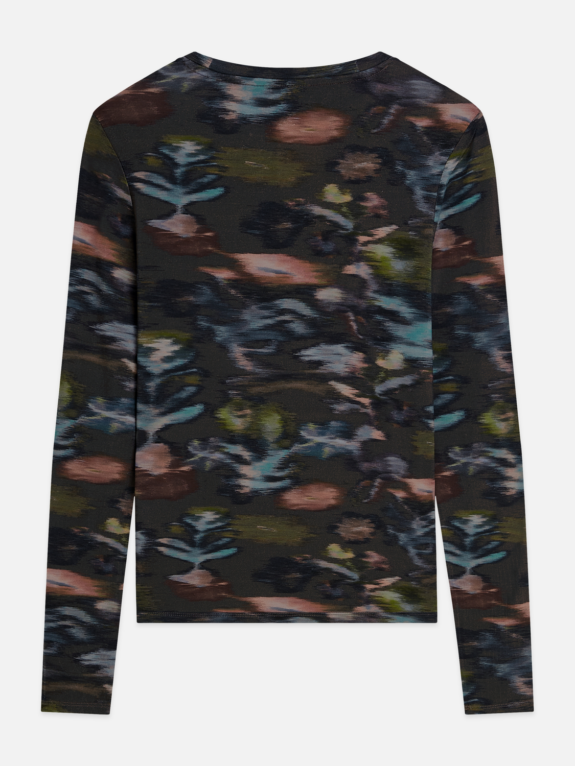 Printed long sleeve top