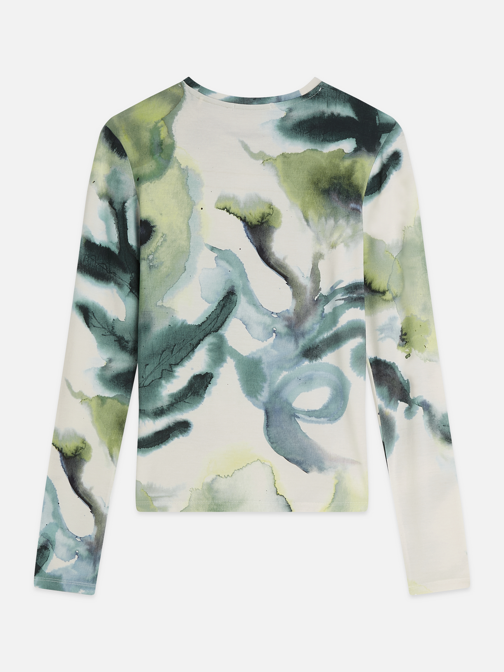Printed long sleeve top