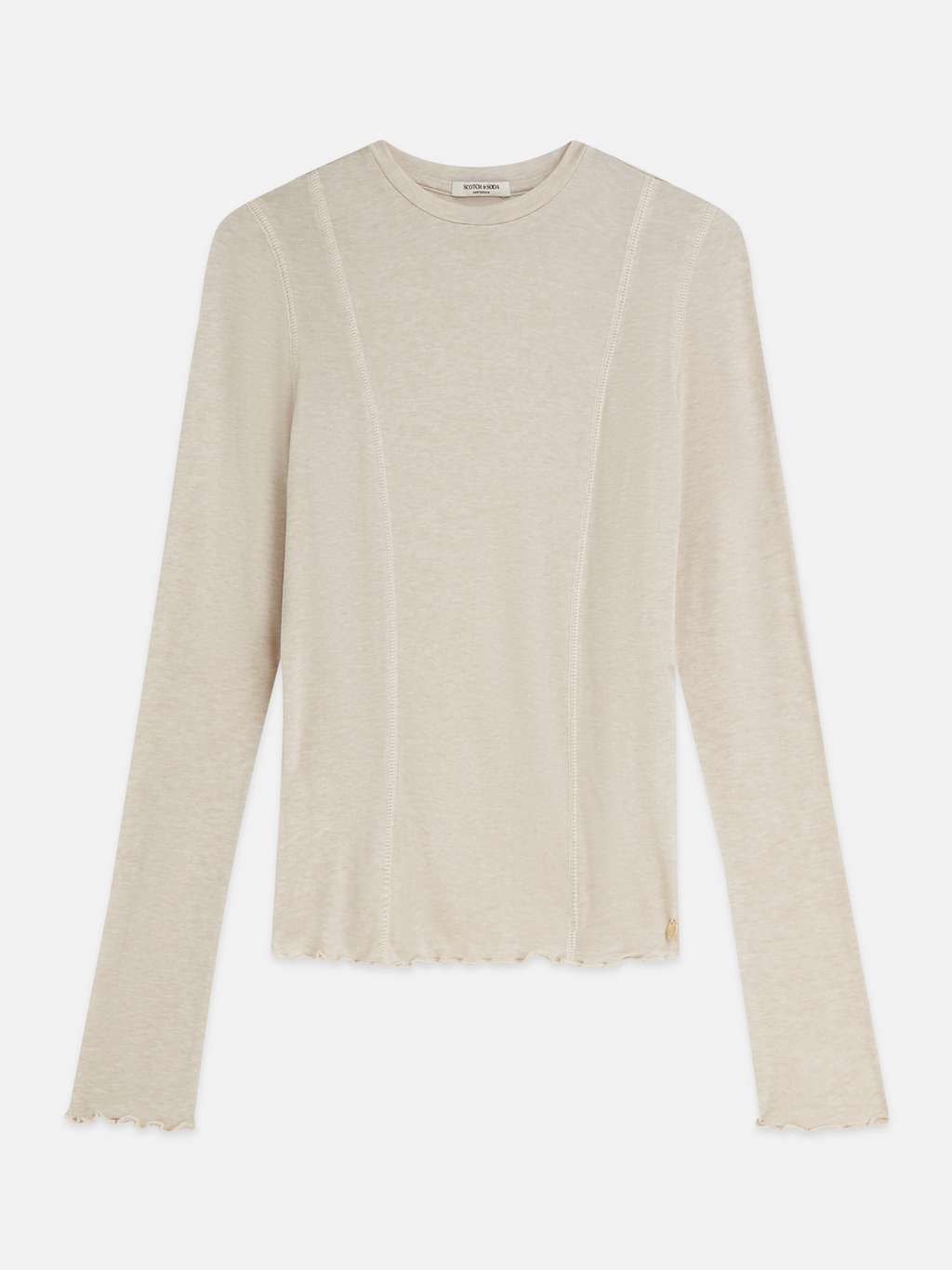 Lyocell-Wool Blend Long-Sleeve T-Shirt
