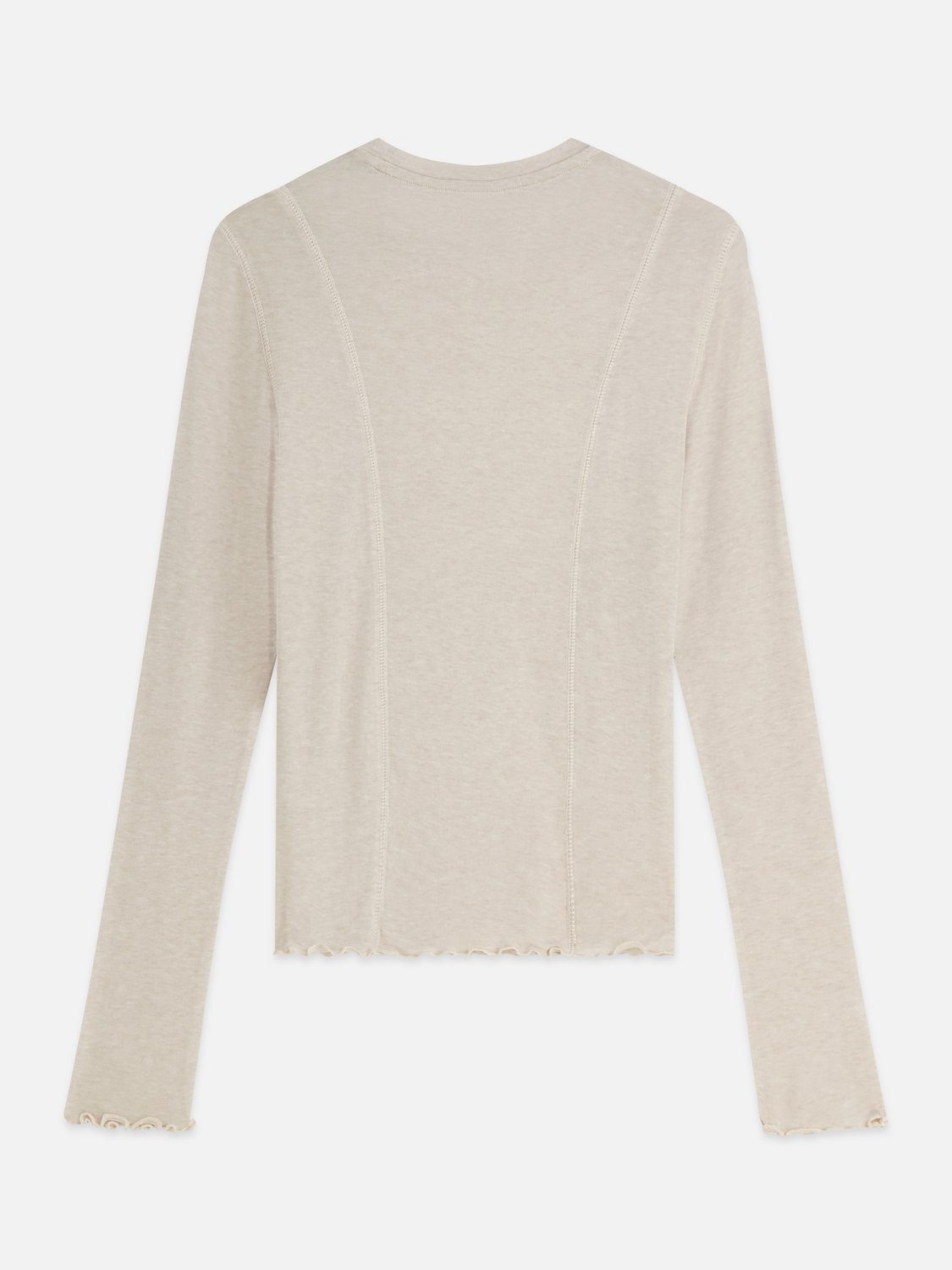 Lyocell-Wool Blend Long-Sleeve T-Shirt