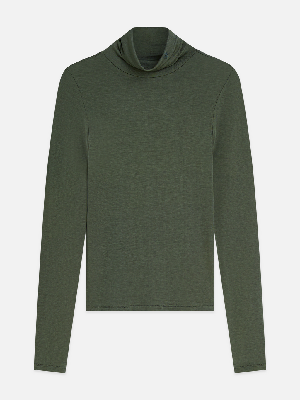 Essentials Roll Neck Stretch-Lyocell T-Shirt