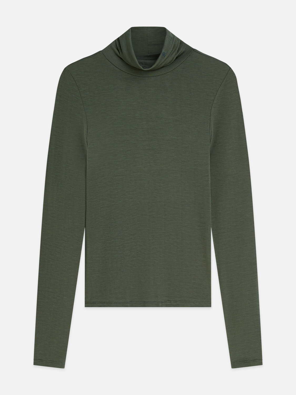 Essentials Roll Neck Stretch-Lyocell T-Shirt