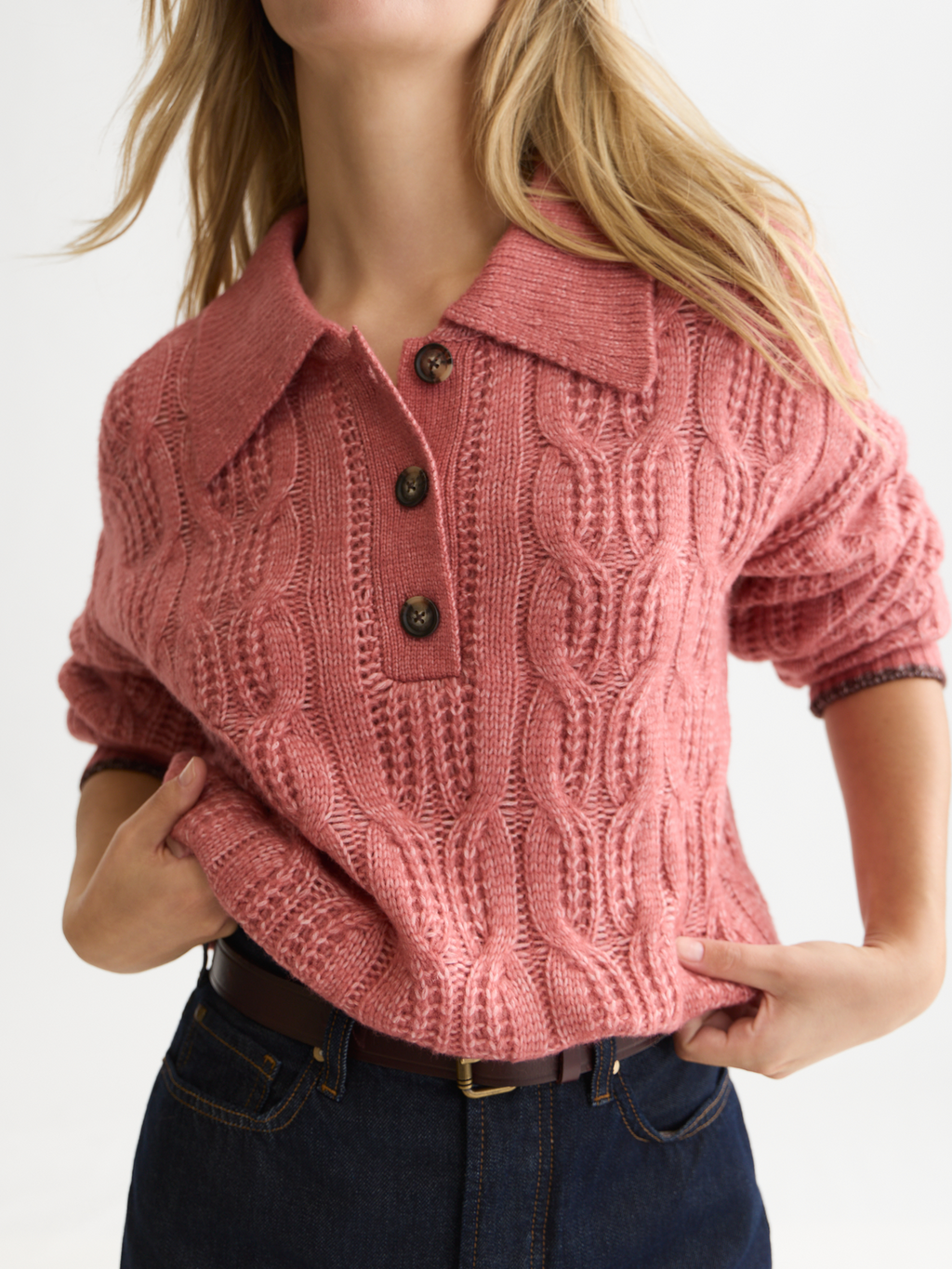 Cable Stitch Boxy Pullover