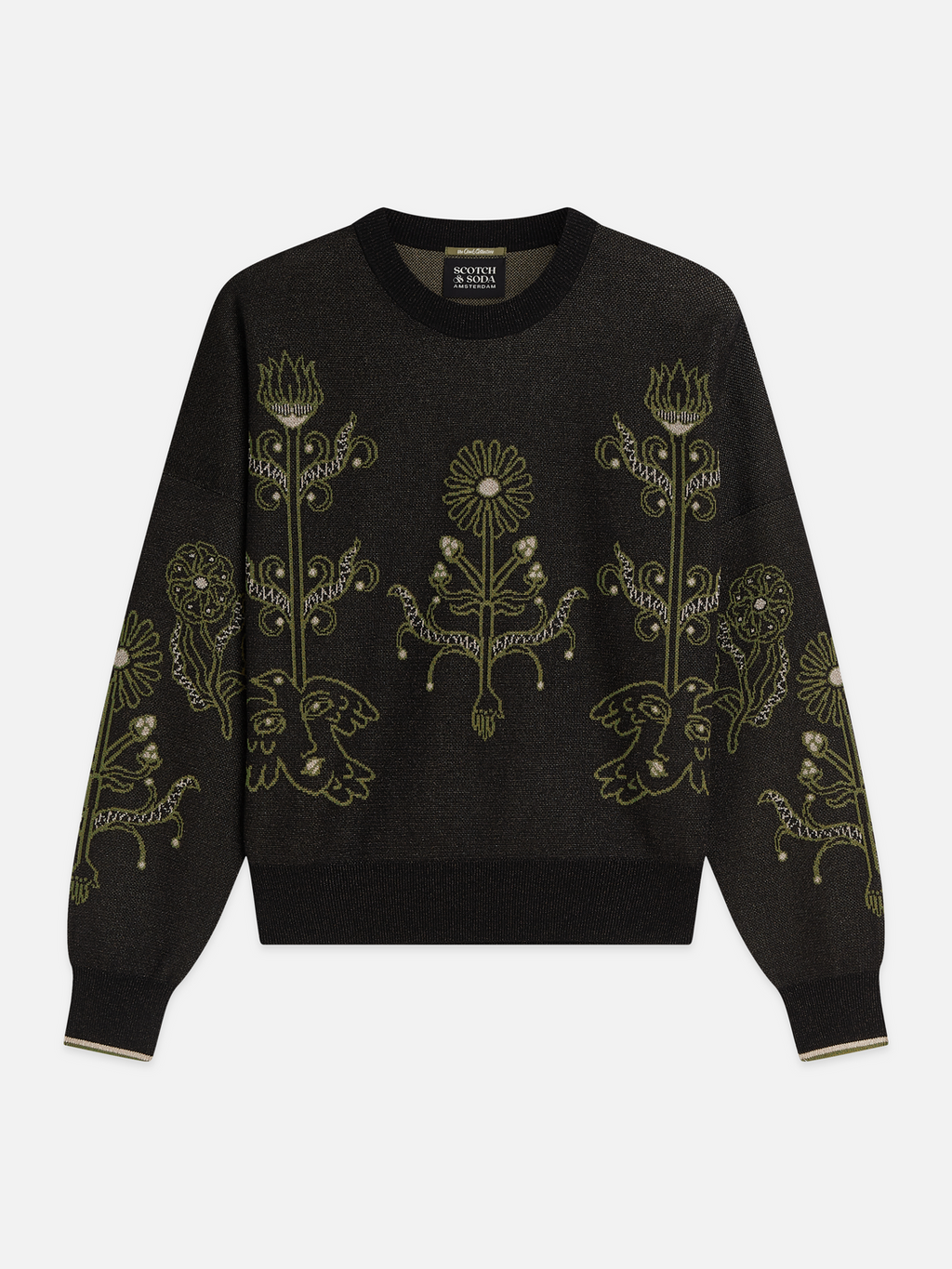 Jacquard Knit Relaxed Pullover