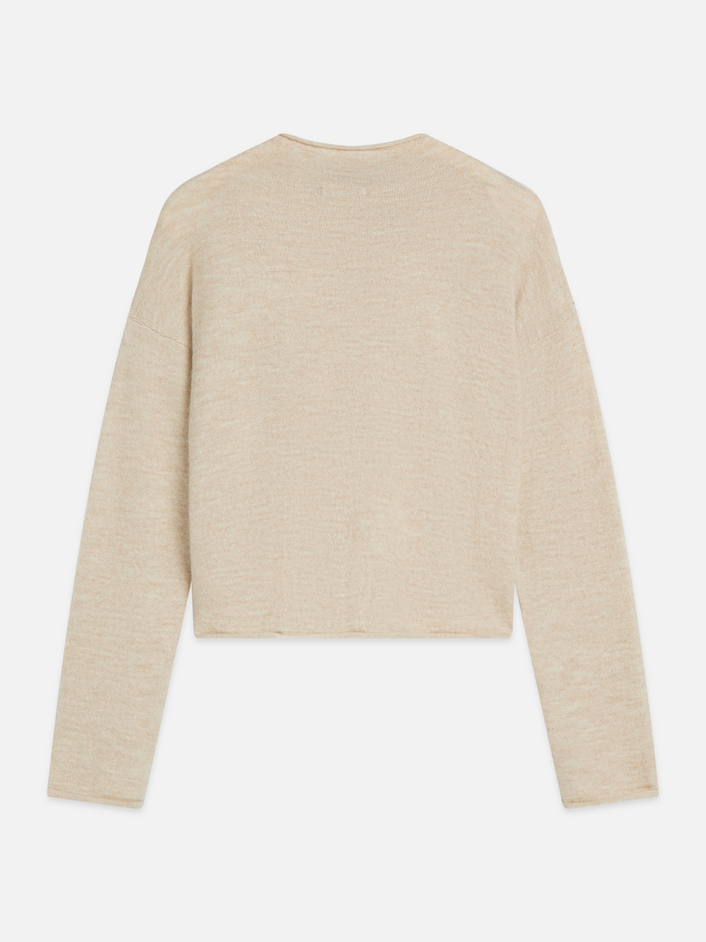 Fuzzy Wool-Alpaca Blend Relaxed Cardigan