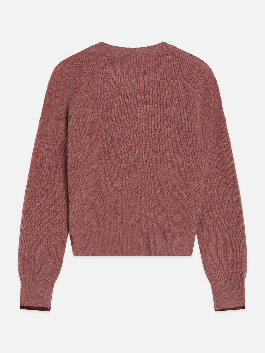 Fuzzy Wool-Alpaca Blend Relaxed Pullover